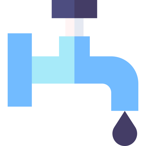 Saving water Basic Straight Flat icon