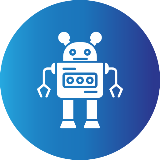 Robot Generic Blue icon