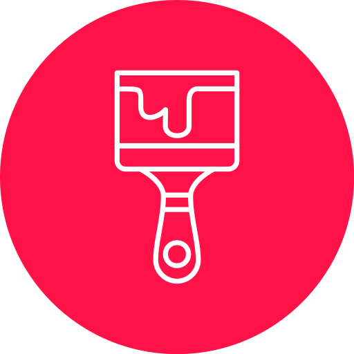 cepillo de pintura icono gratis