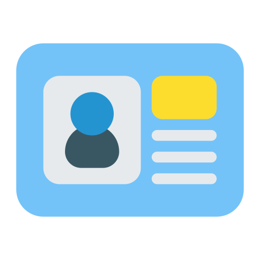 tarjeta de identificación icono gratis