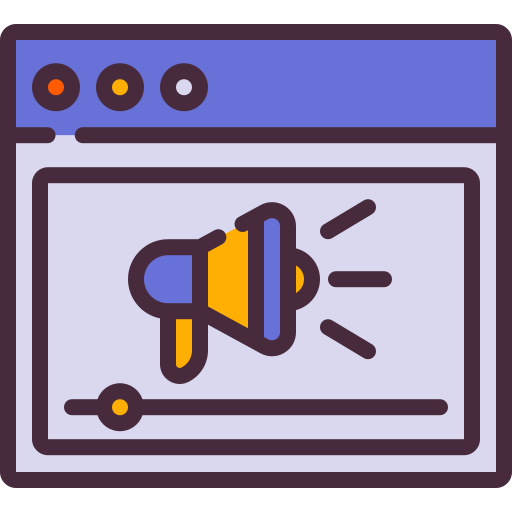 Advertising free icon