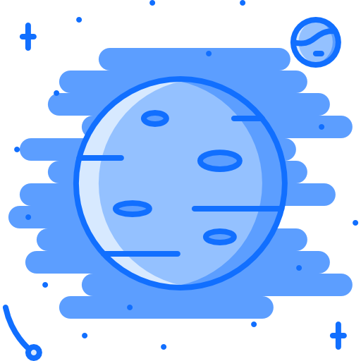 Mars Coloring Blue icon