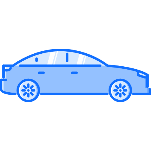 Sedan car model - Free transport icons