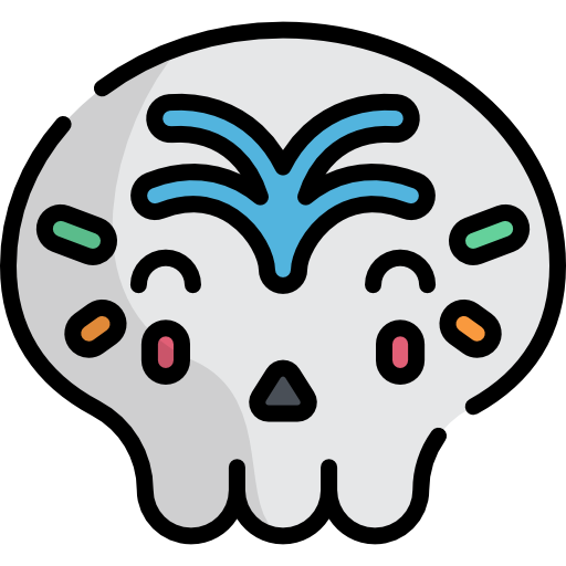 calavera mexicana icono gratis