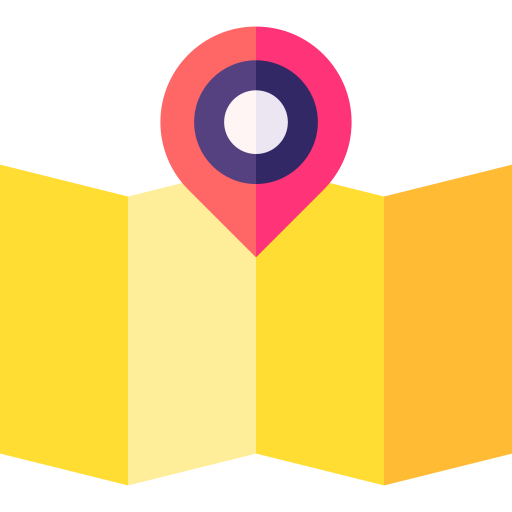 Map Basic Straight Flat icon