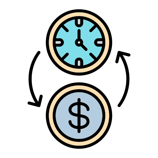 시간은 돈이다 무료 아이콘