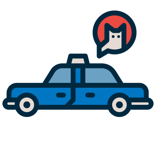 taxi pour animaux de compagnie Icône gratuit