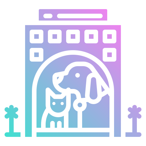 hotel de mascotas icono gratis