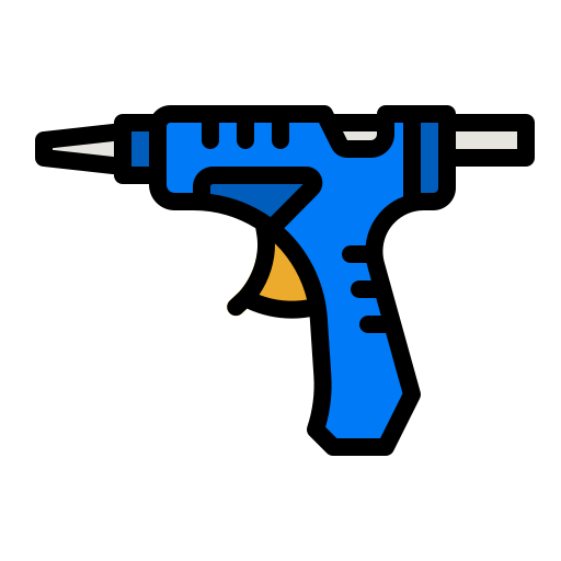 pistola de pegamento icono gratis