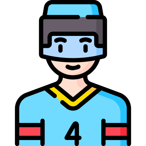 jugador de hockey icono gratis