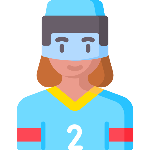 jugador de hockey icono gratis