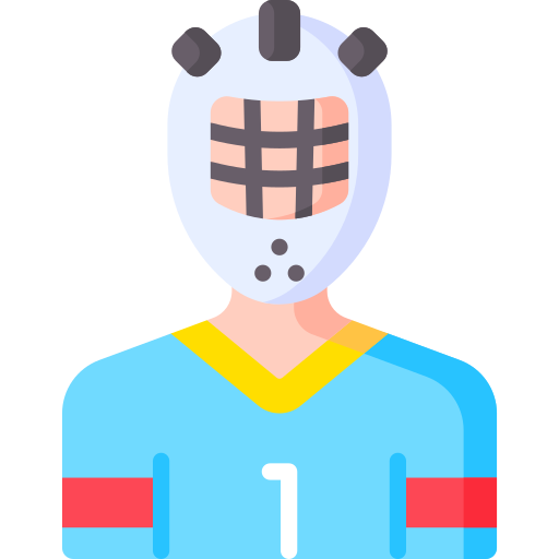 jugador de hockey icono gratis