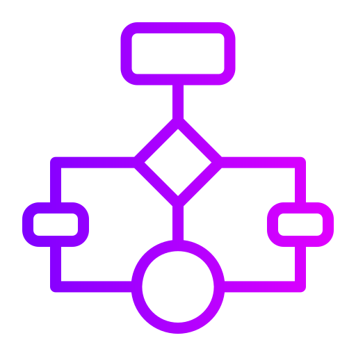 diagrama de flujo icono gratis