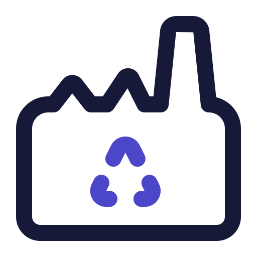 Eco factory free icon Eco factory free icon