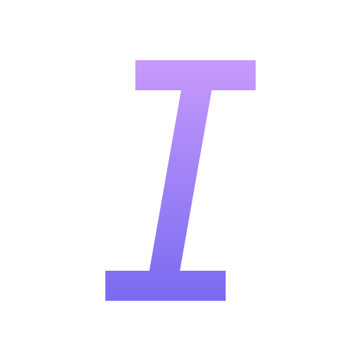 Italic - Free edit tools icons