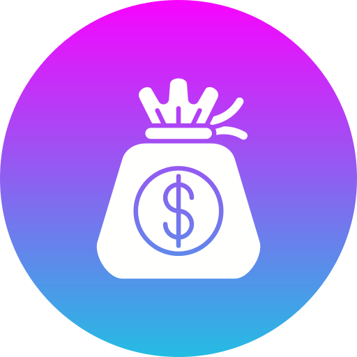 bolsa de dinero icono gratis