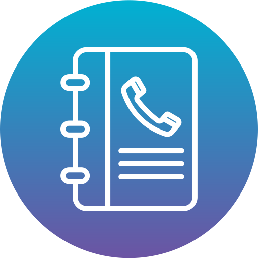 directorio telefónico icono gratis