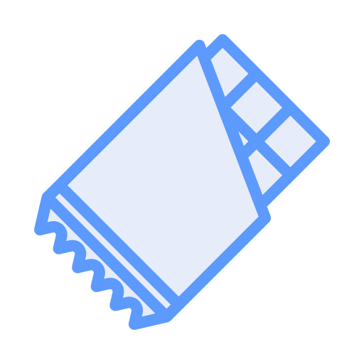 Chocolate bar Generic Blue icon