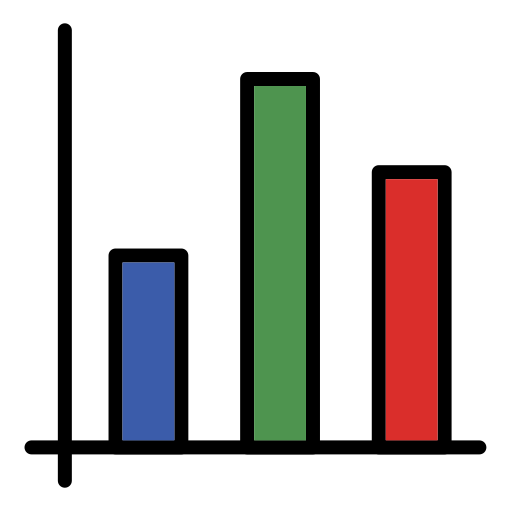 gráfico de barras icono gratis