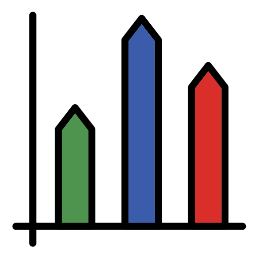 gráfico de barras icono gratis