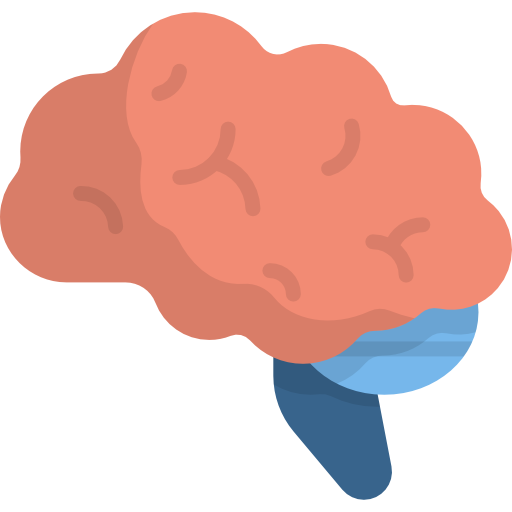 flat brain icon