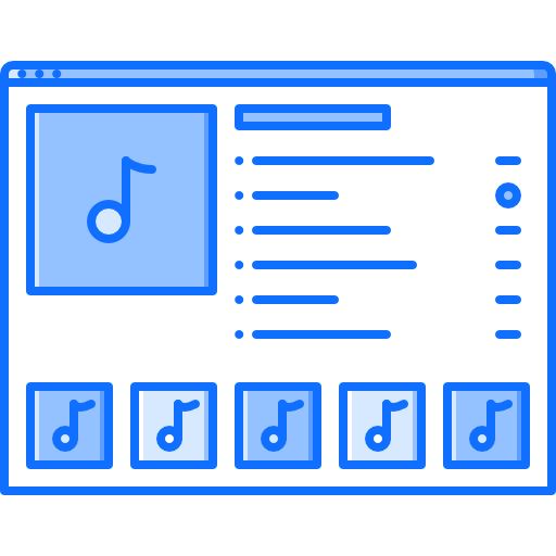 Playlist free icon