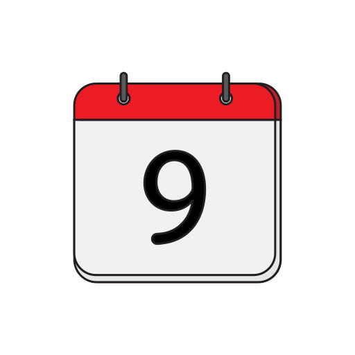 Nine free icon