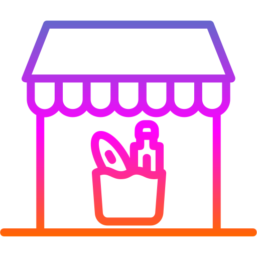 Groceries store free icon Groceries store free icon