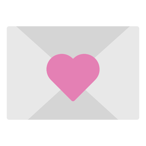 carta de amor icono gratis