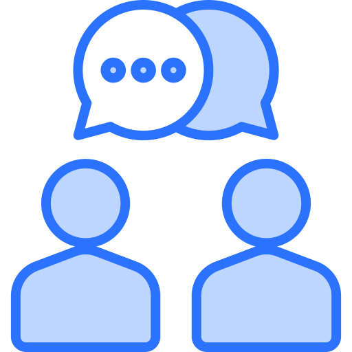 Discussion Generic Blue icon