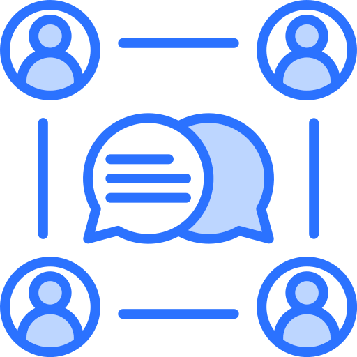 Discussion Generic Blue icon