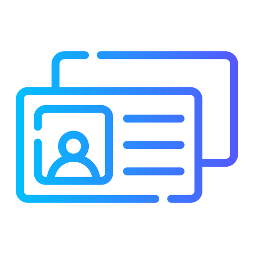 tarjeta de identificación icono gratis
