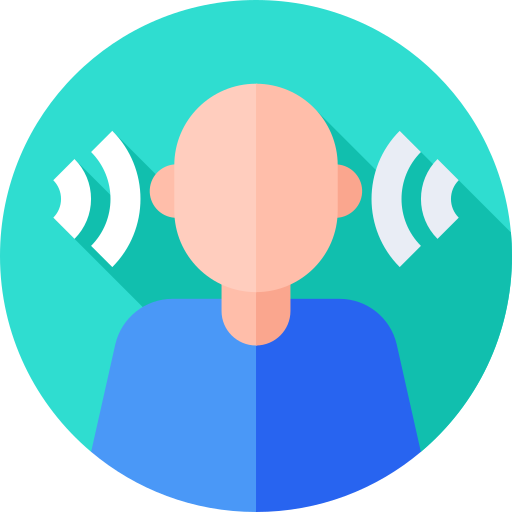 Listening Flat Circular Flat Icon