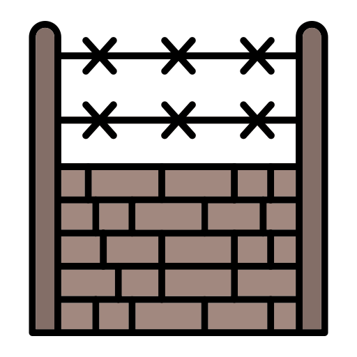 Wire fence Generic Outline Color icon