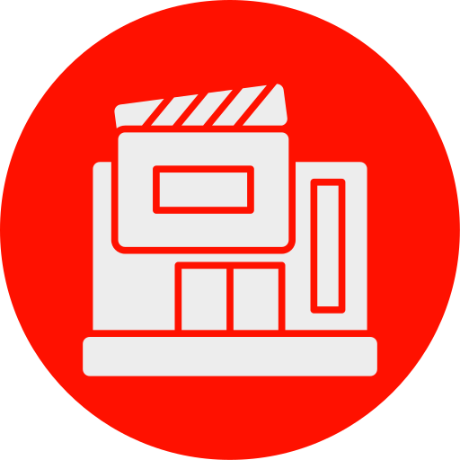 estudio de filmacion icono gratis