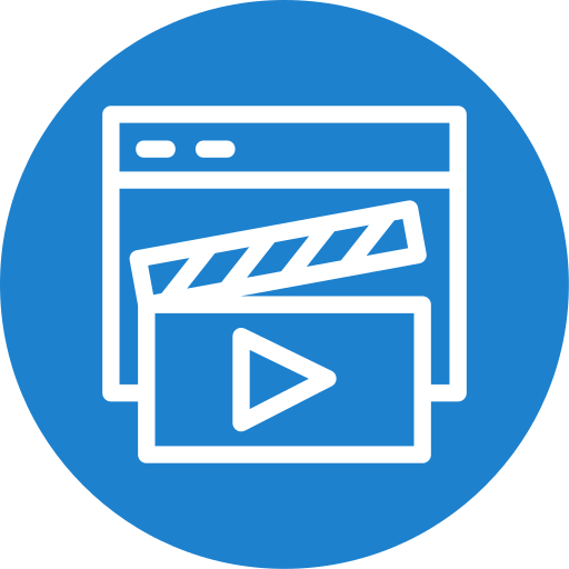 reproductor de video icono gratis