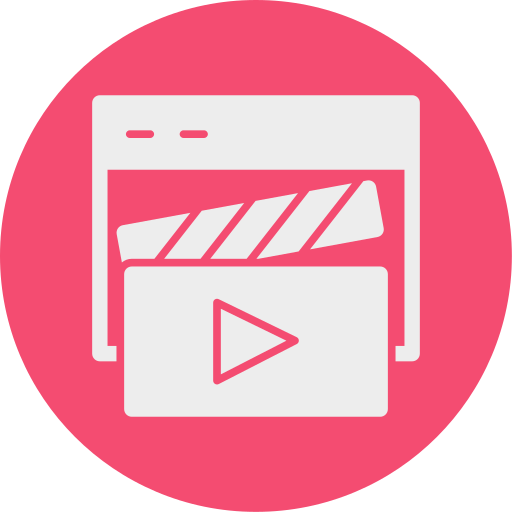 reproductor de video icono gratis