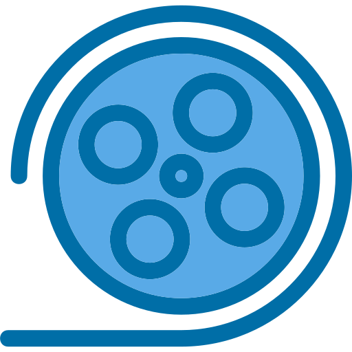 carrete de película icono gratis