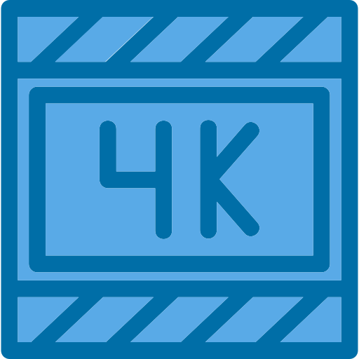 película 4k icono gratis