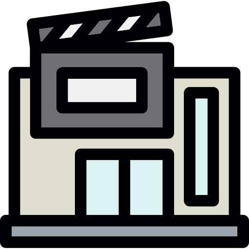 estudio de filmacion icono gratis