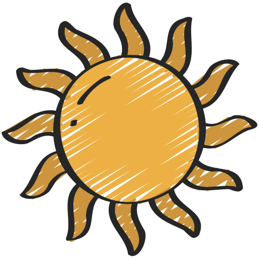 brillo solar icono gratis