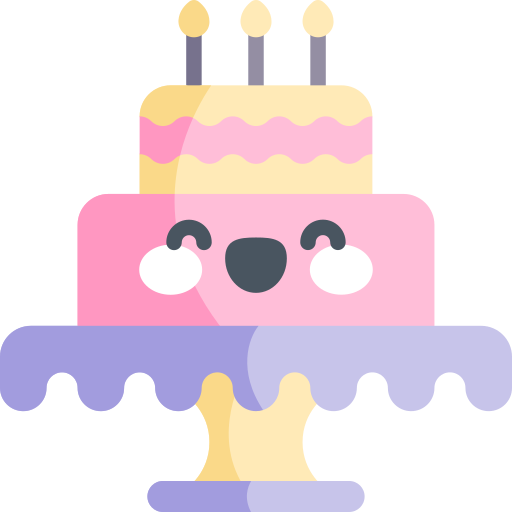 pastel de cumpleaños icono gratis