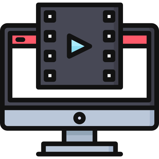 reproductor de video icono gratis