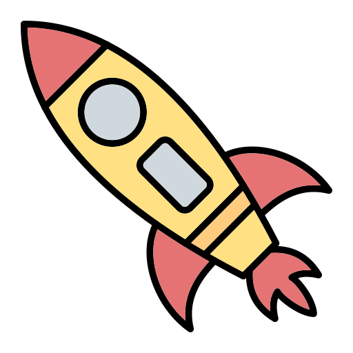 Rocket Generic Outline Color icon