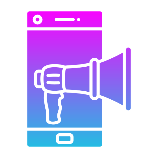 el marketing móvil icono gratis