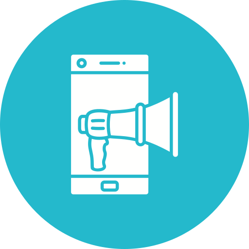 Mobile marketing free icon Mobile marketing free icon