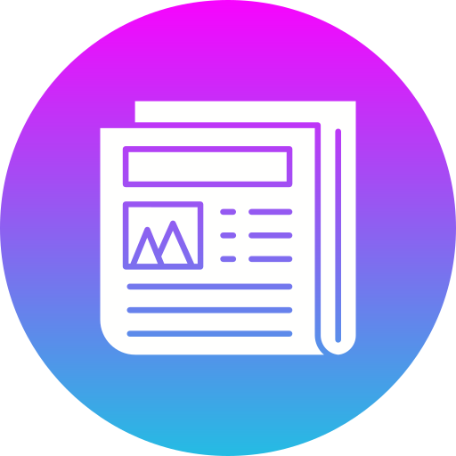 News Generic Flat Gradient icon