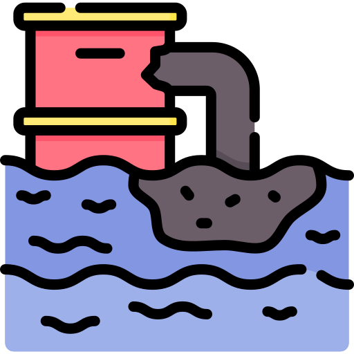 Water Pollution Special Lineal Color Icon