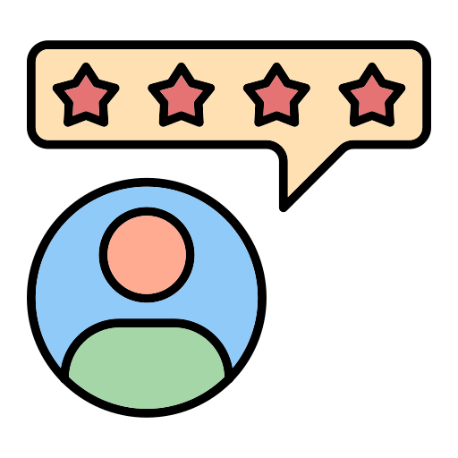 reseñas icono gratis