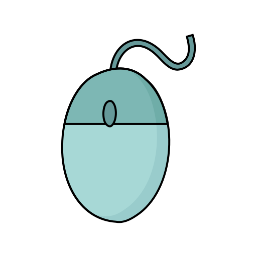 Mouse clicker Generic Thin Outline Color icon